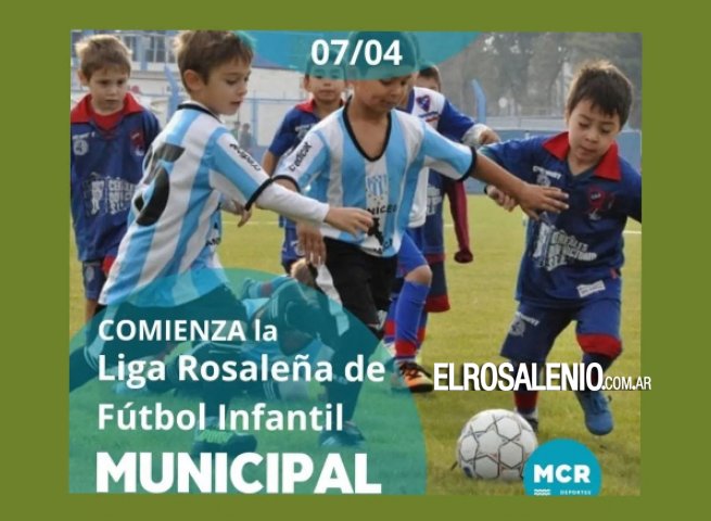 Empieza a rodar la pelota en la Liga Rosaleña de Fútbol Infantil Municipal