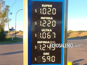 Desde hoy el combustible un 4% más caro